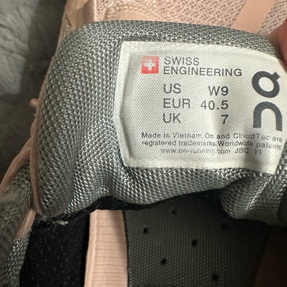 On Running Pink and Gray Sneakers - Picture 6 of 6